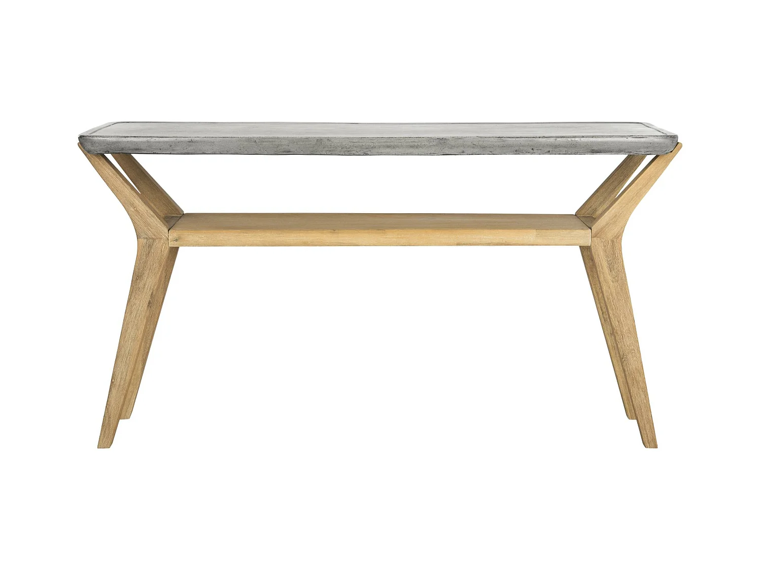 Table console d'extérieur Gris foncé 45 X 140 X 75 cm - Charmaine