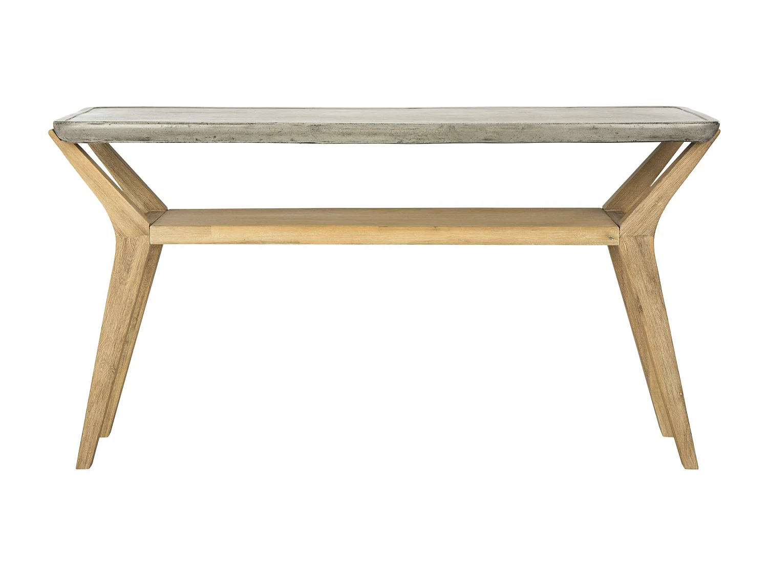 Table console d'extérieur Gris foncé 45 X 140 X 75 cm - Charmaine