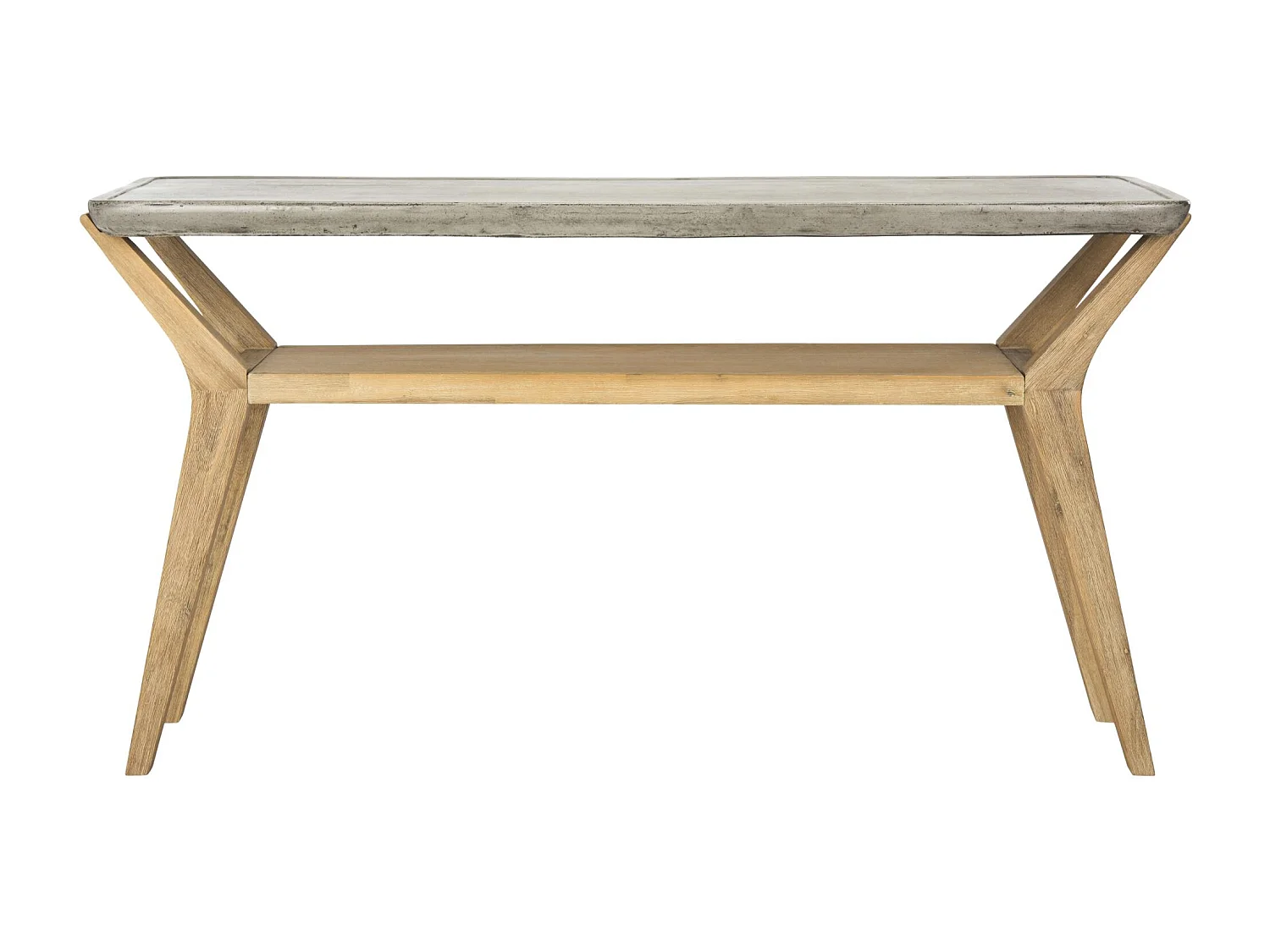 Table console d'extérieur Gris foncé 45 X 140 X 75 cm - Charmaine