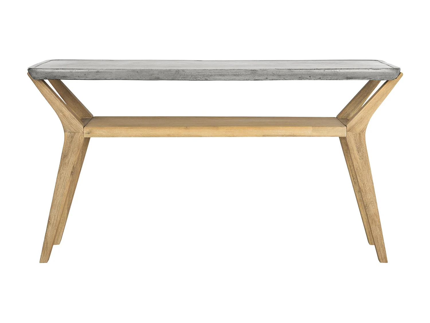 Table console d'extérieur Gris foncé 45 X 140 X 75 cm - Charmaine