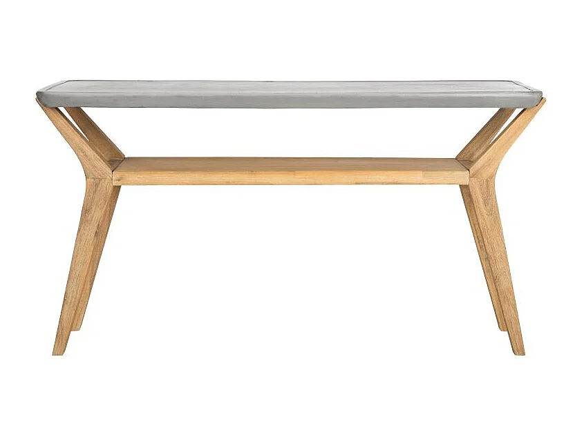 Table console d'extérieur Gris foncé 45 X 140 X 75 cm - Charmaine
