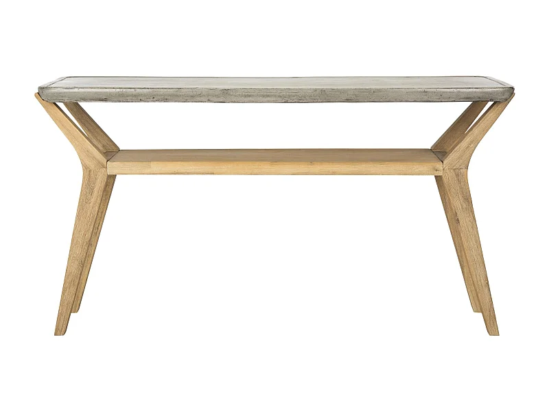 Table console d'extérieur Gris foncé 45 X 140 X 75 cm - Charmaine