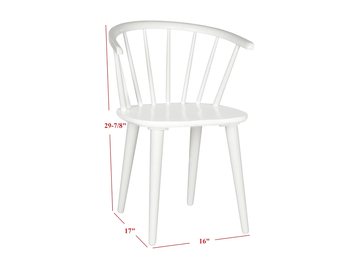 Lot de 2 chaise Blanc 52 X 54 X 75.94 cm - Wava