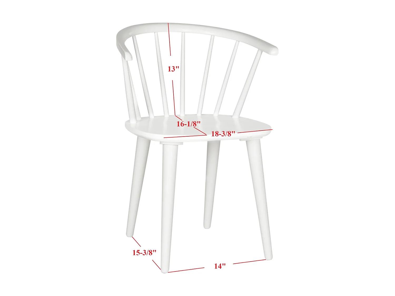 Lot de 2 chaise Blanc 52 X 54 X 75.94 cm - Wava