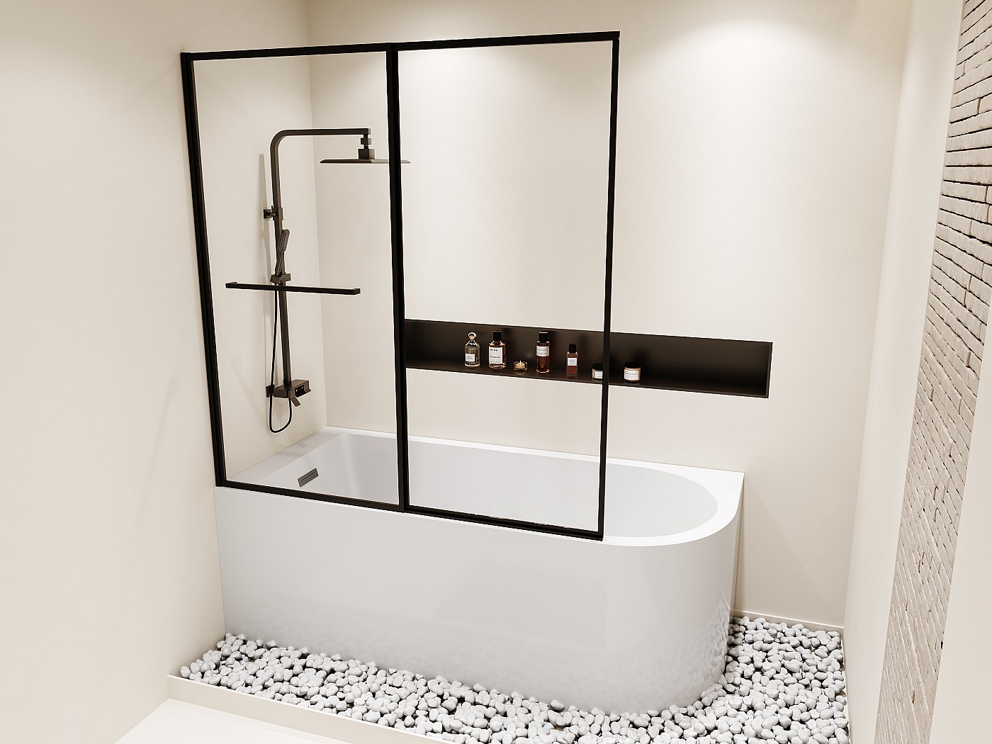chiusura per vasca da bagno