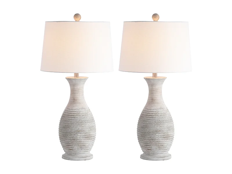 Lot de 2 Lampes de table gris 40 x 40 x 75 cm - Bentlee