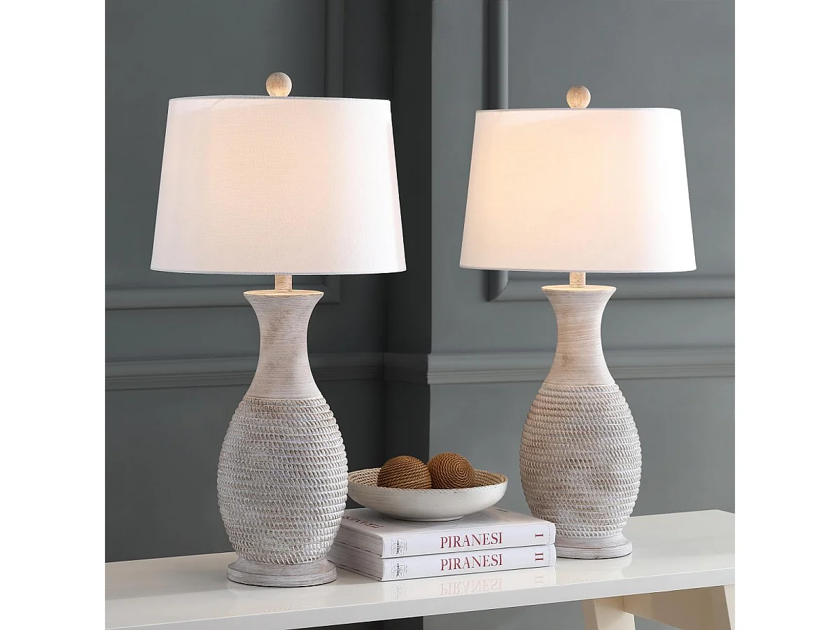 Lot de 2 Lampes de table gris 40 x 40 x 75 cm - Bentlee