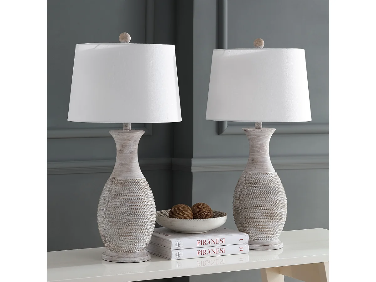 Lot de 2 lampes de table Gris 38 x 38 x 76 cm - Bentlee