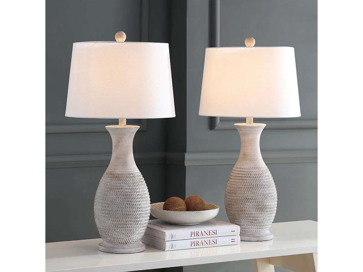 Lot de 2 lampes de table Gris 38 x 38 x 76 cm - Bentlee