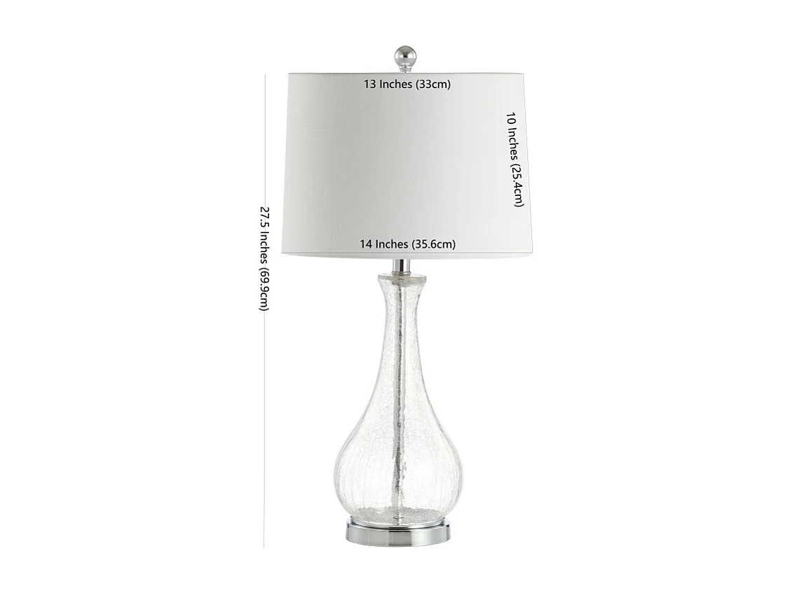 Lampe de table Clair 35 x 35 x 70 cm - Finnley