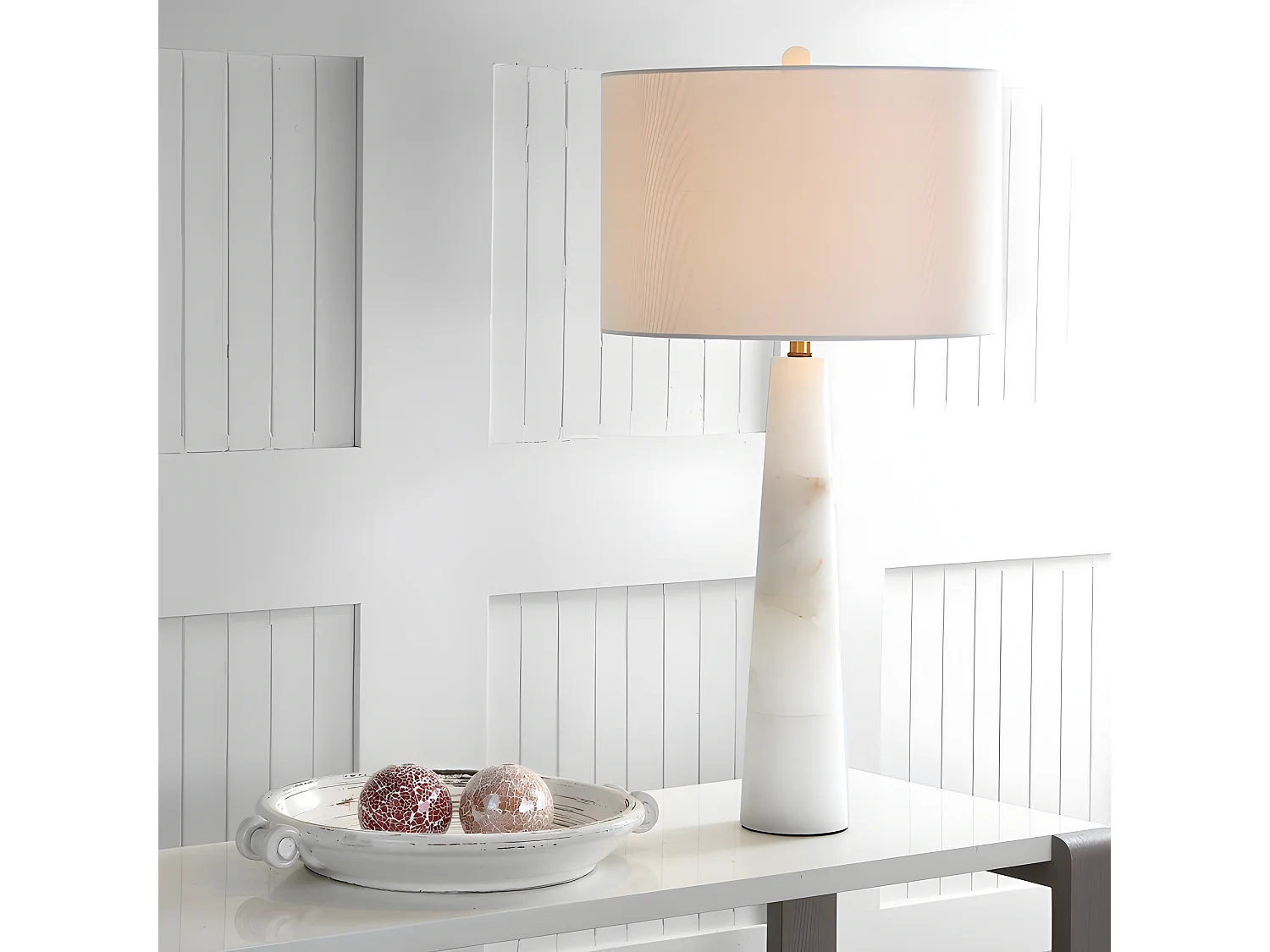 Lampe de table Blanc 38 X 38 X 76.2 cm - Enriqueta