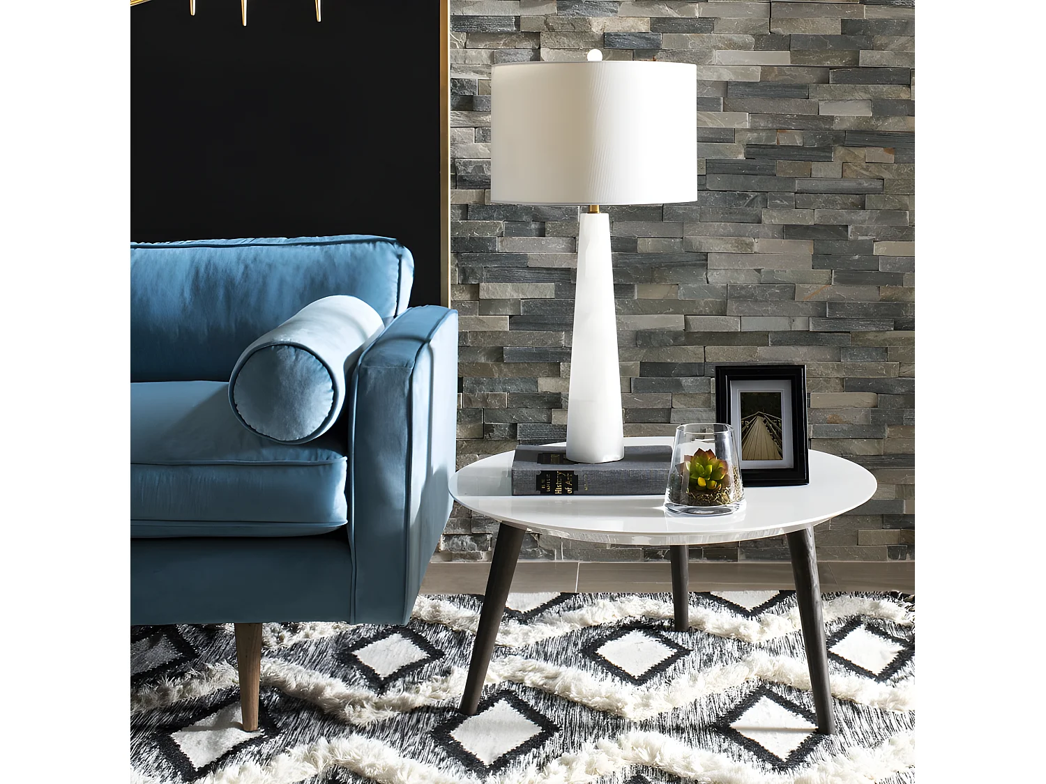 Lampe de table Blanc 38 X 38 X 76.2 cm - Enriqueta