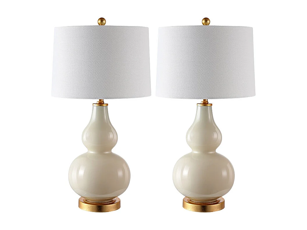 Lot de 2 Lampes de table Noir /Or 100 X 100 X 70 cm - Karen