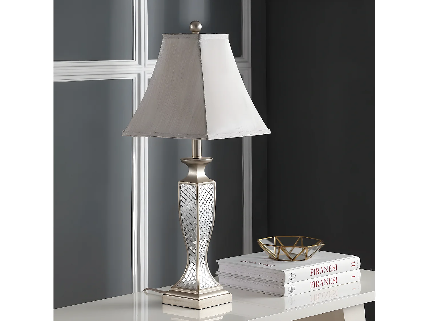 Lot de 2 Lampe de table Argent 28 X 28 X 71.12 cm - Elease