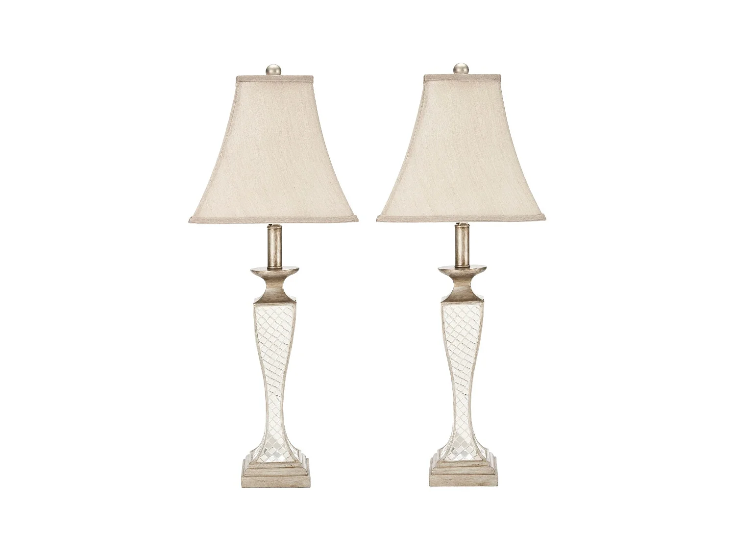 Lot de 2 Lampe de table Argent 28 X 28 X 71.12 cm - Elease