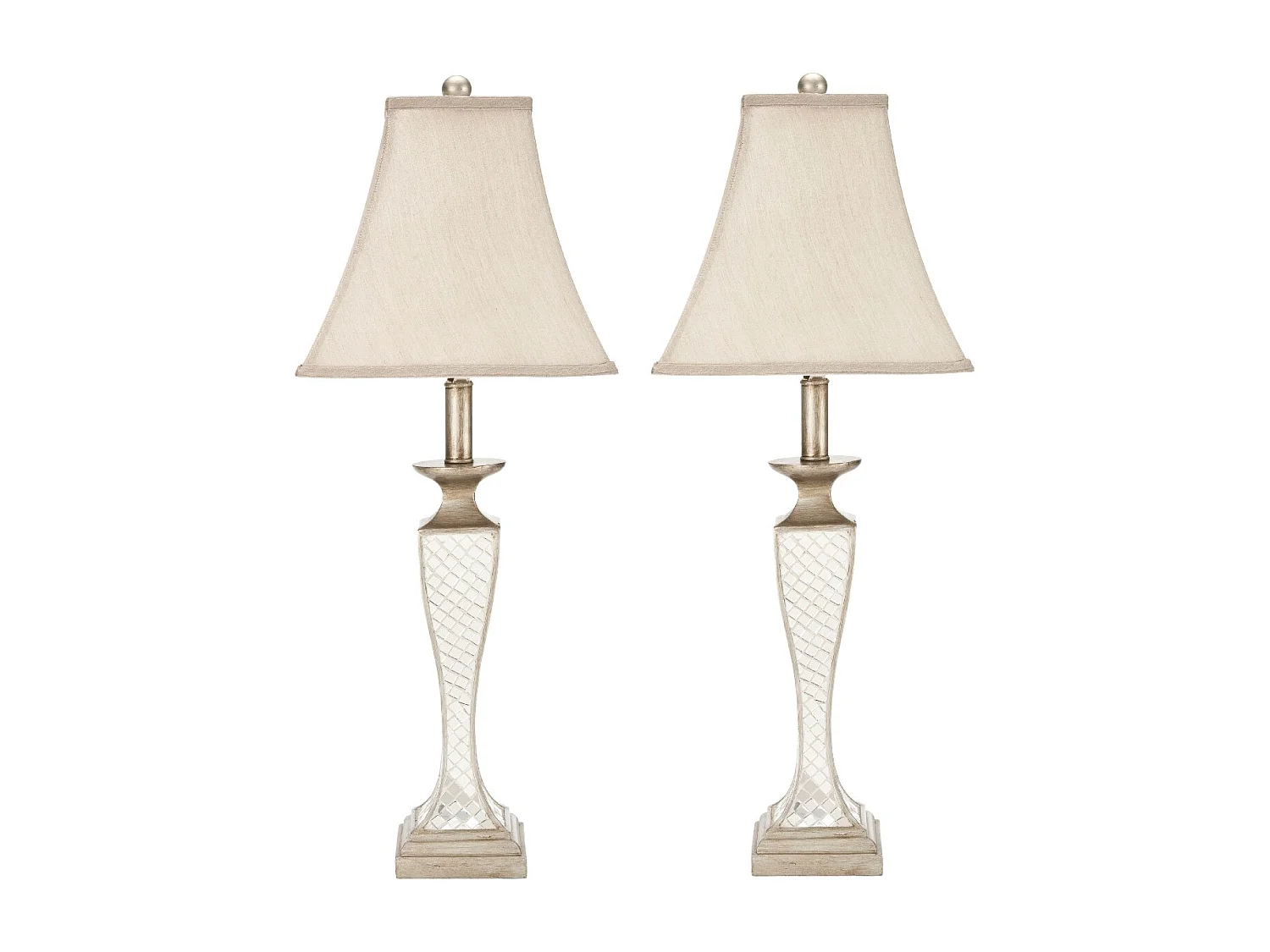 Lot de 2 Lampe de table Argent 28 X 28 X 71.12 cm - Elease