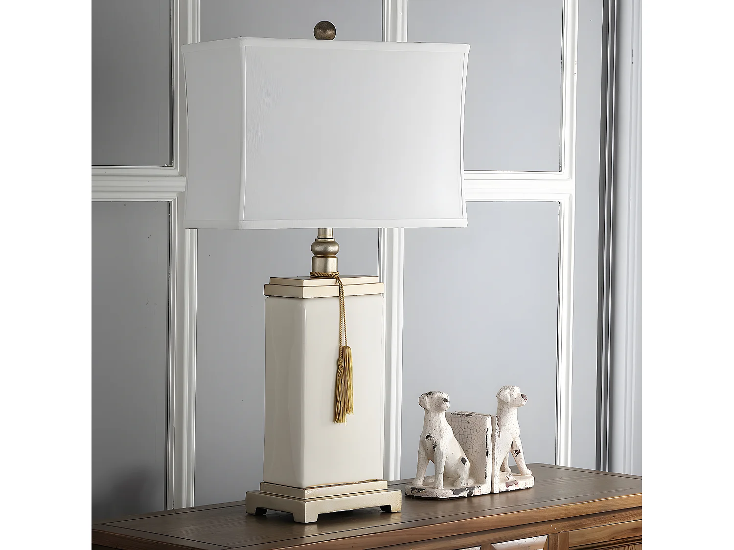 Lot de 2 Lampe de table Argent 28 X 28 X 71.12 cm - Elease