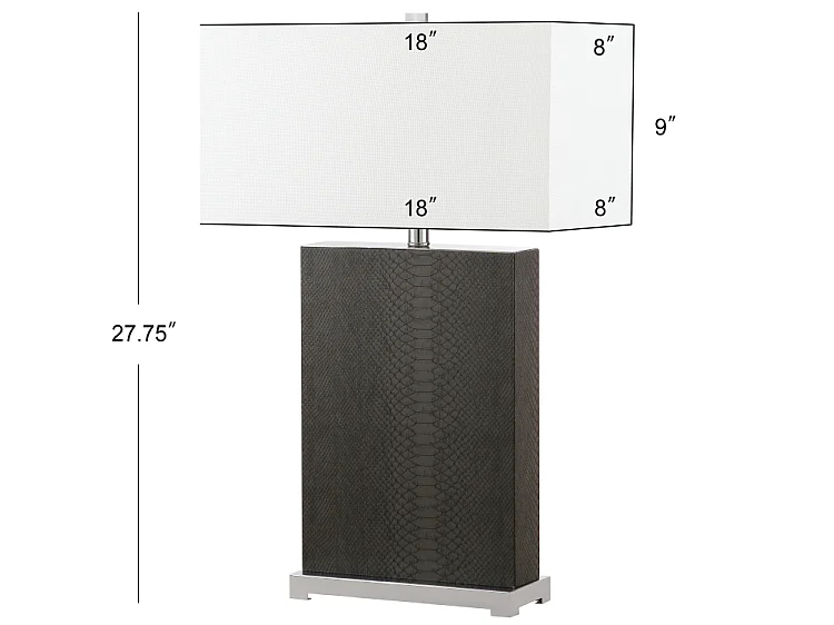 Lot de 2 Lampe de table Gris 20 X 46 X 70.48 cm - Domenica