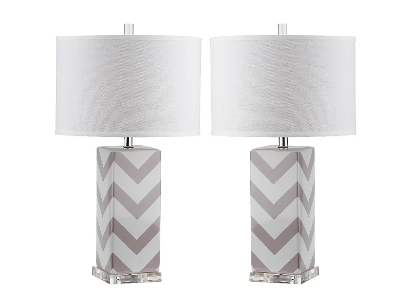 Lot de 2 Lampe de table Gris 38 X 38 X 68.58 cm - Georgette