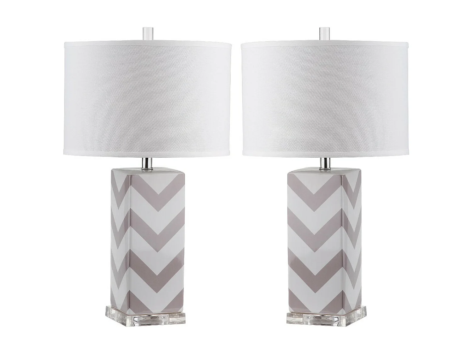 Lot de 2 Lampe de table Gris 38 X 38 X 68.58 cm - Georgette