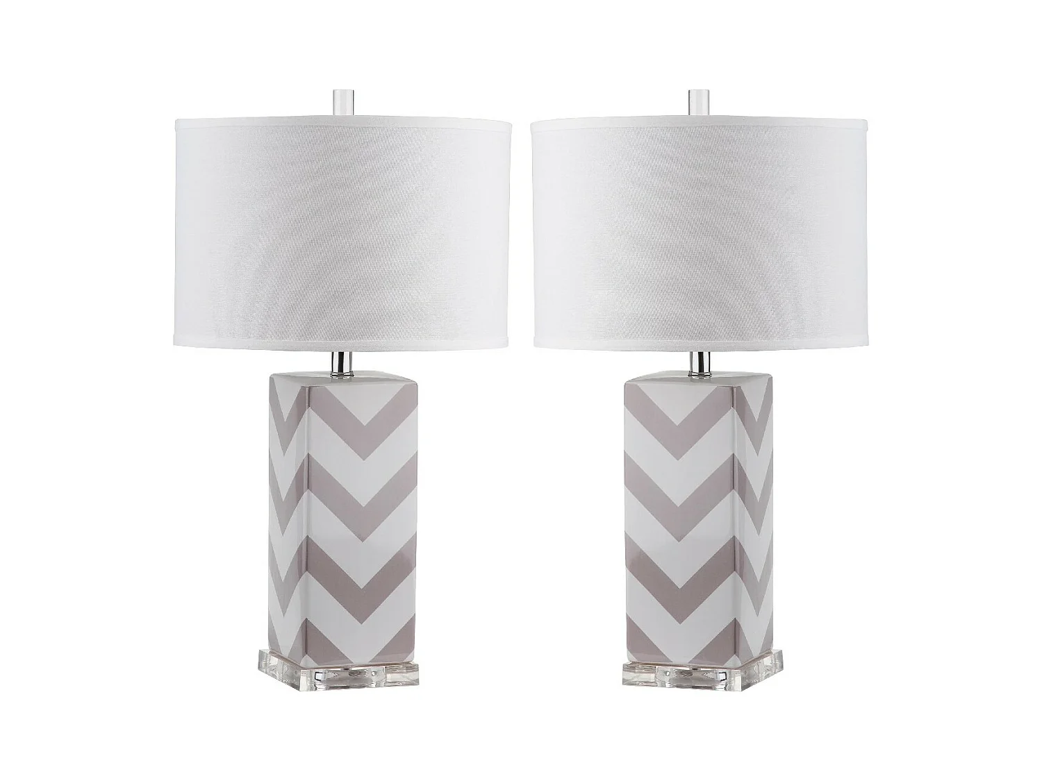 Lot de 2 Lampe de table Gris 38 X 38 X 68.58 cm - Georgette