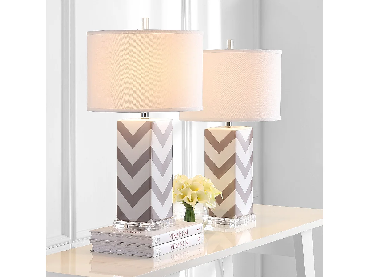 Lot de 2 Lampe de table Gris 38 X 38 X 68.58 cm - Georgette