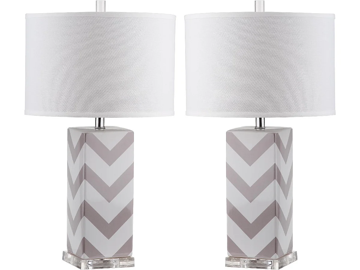 Lot de 2 Lampe de table Gris 38 X 38 X 68.58 cm - Georgette
