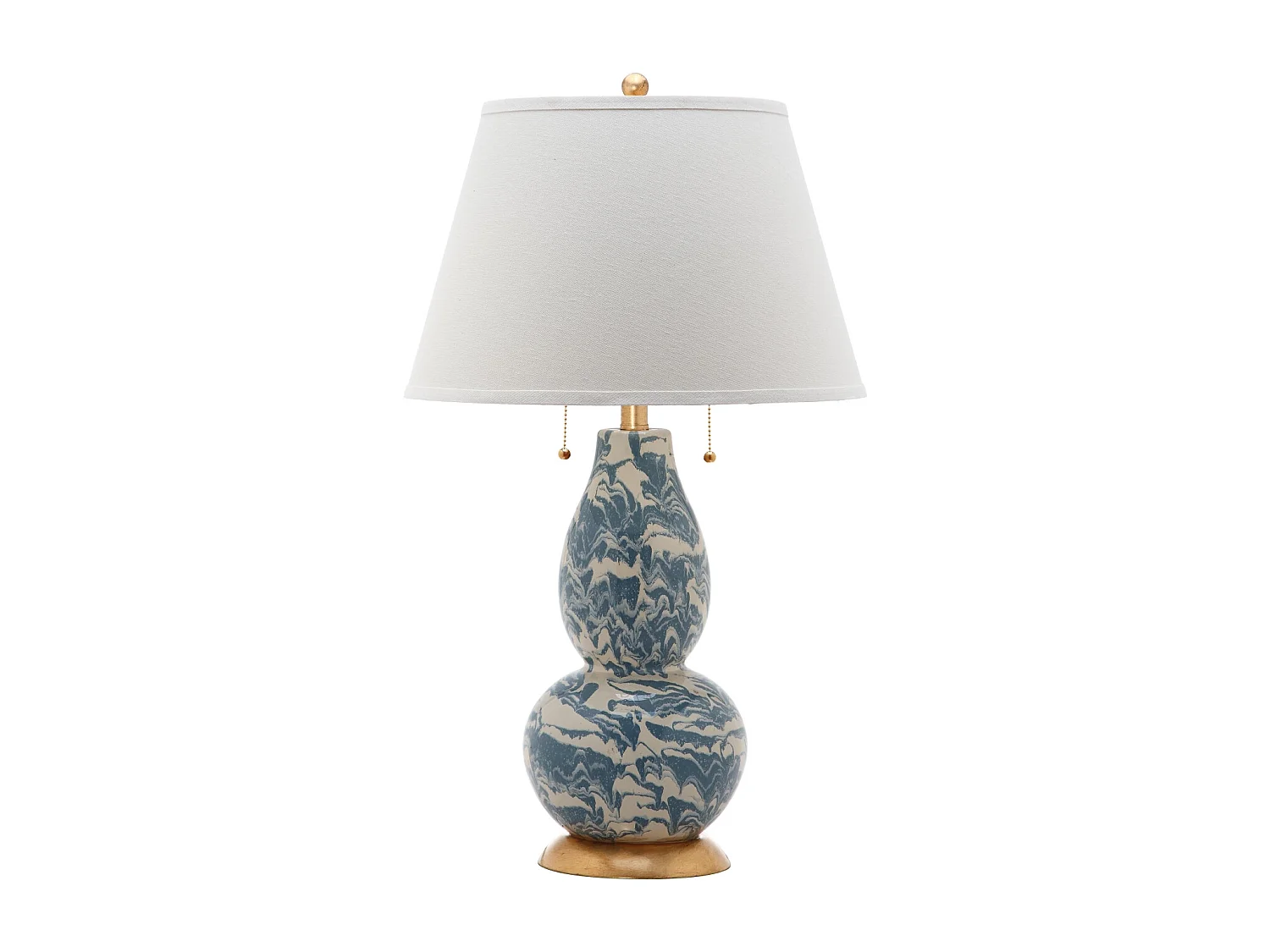 Lampe de table Bleu clair et blanc 43 X 43 X 71.12 cm - Venita