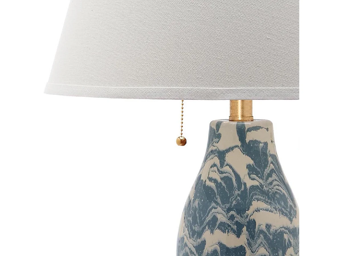 Lampe de table Bleu clair et blanc 43 X 43 X 71.12 cm - Venita