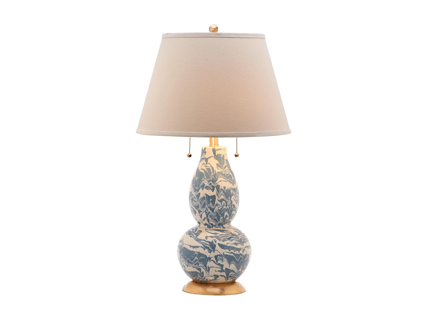 Lampe de table Bleu clair et blanc 43 X 43 X 71.12 cm - Venita
