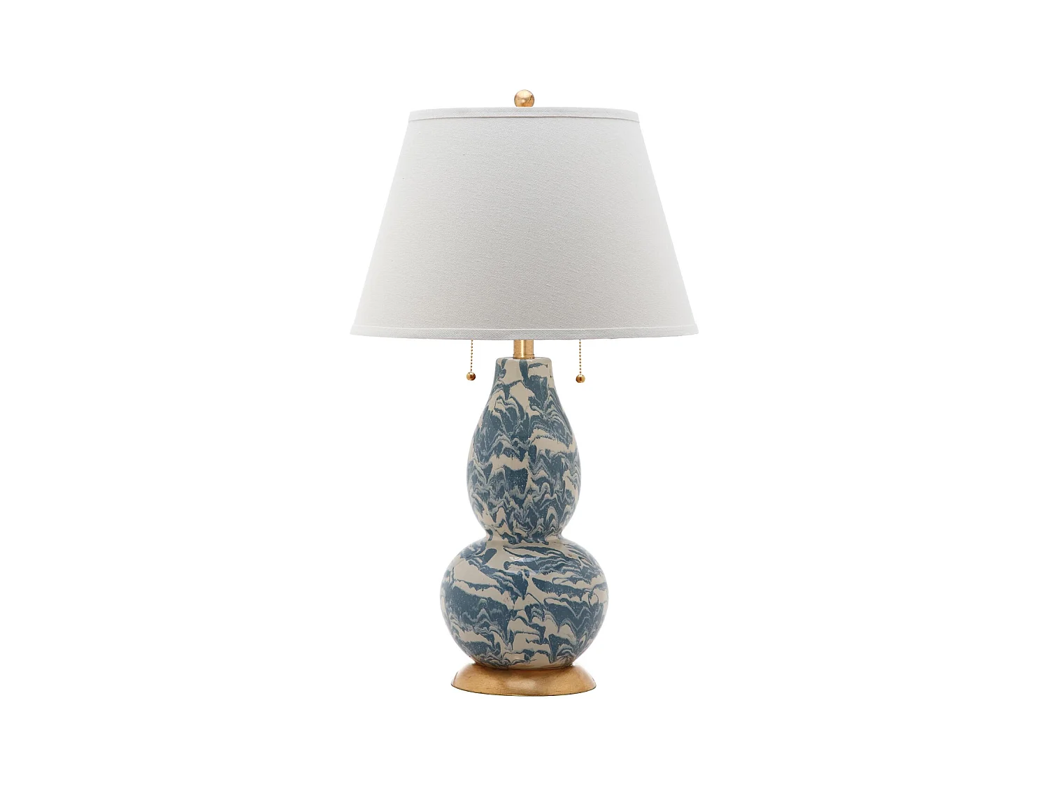 Lampe de table Bleu clair et blanc 43 X 43 X 71.12 cm - Venita
