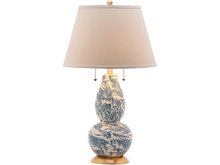 Lampe de table Bleu clair et blanc 43 X 43 X 71.12 cm - Venita