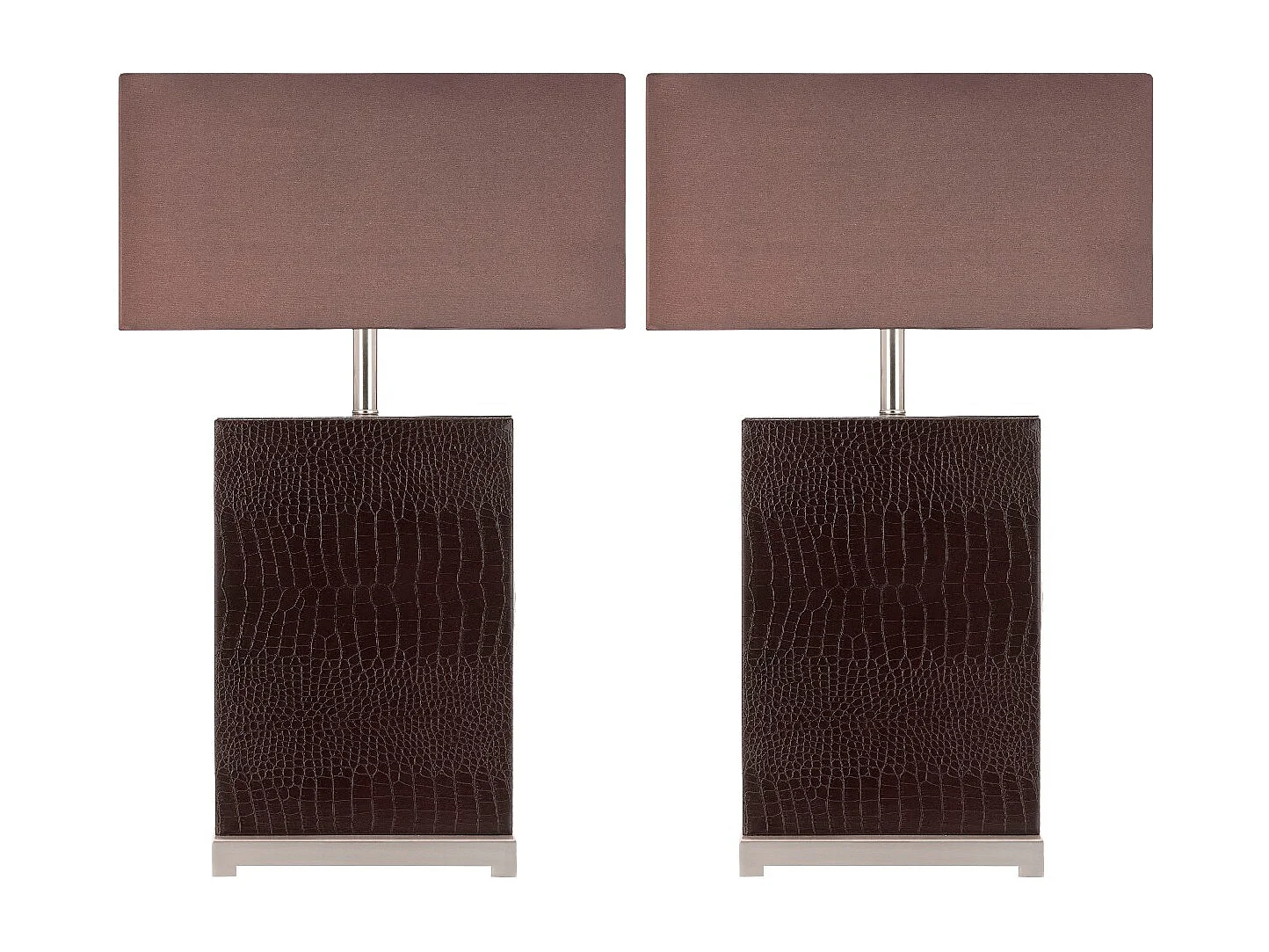 Lot de 2 Lampe de table Marron 20 X 46 X 74.93 cm - Gilda