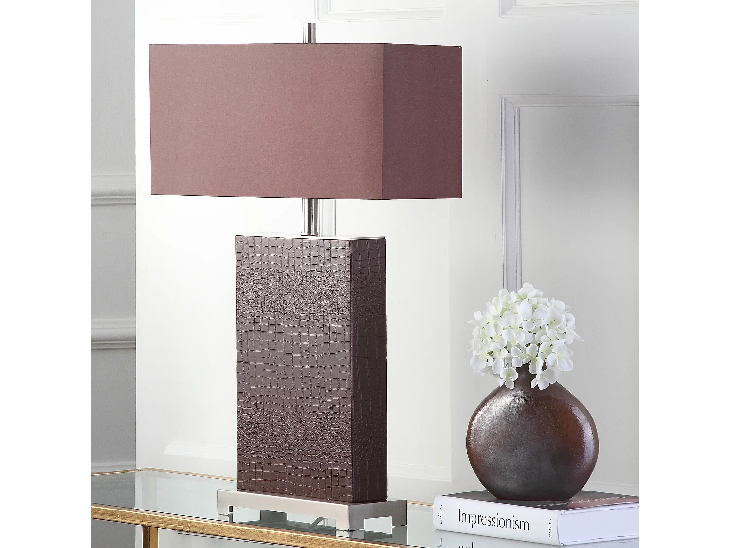 Lot de 2 Lampe de table Marron 20 X 46 X 74.93 cm - Gilda