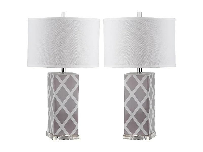 Lot de 2 Lampe de table Gris 38 X 38 X 68.58 cm - Erline