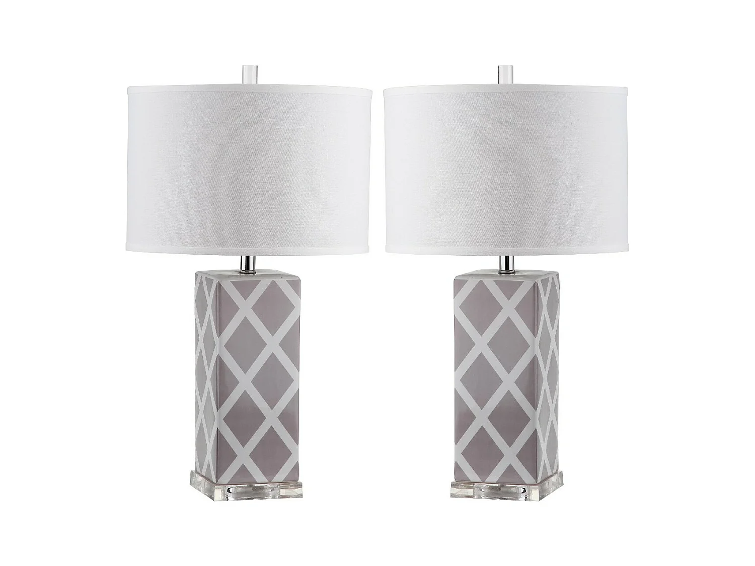 Lot de 2 Lampe de table Gris 38 X 38 X 68.58 cm - Erline