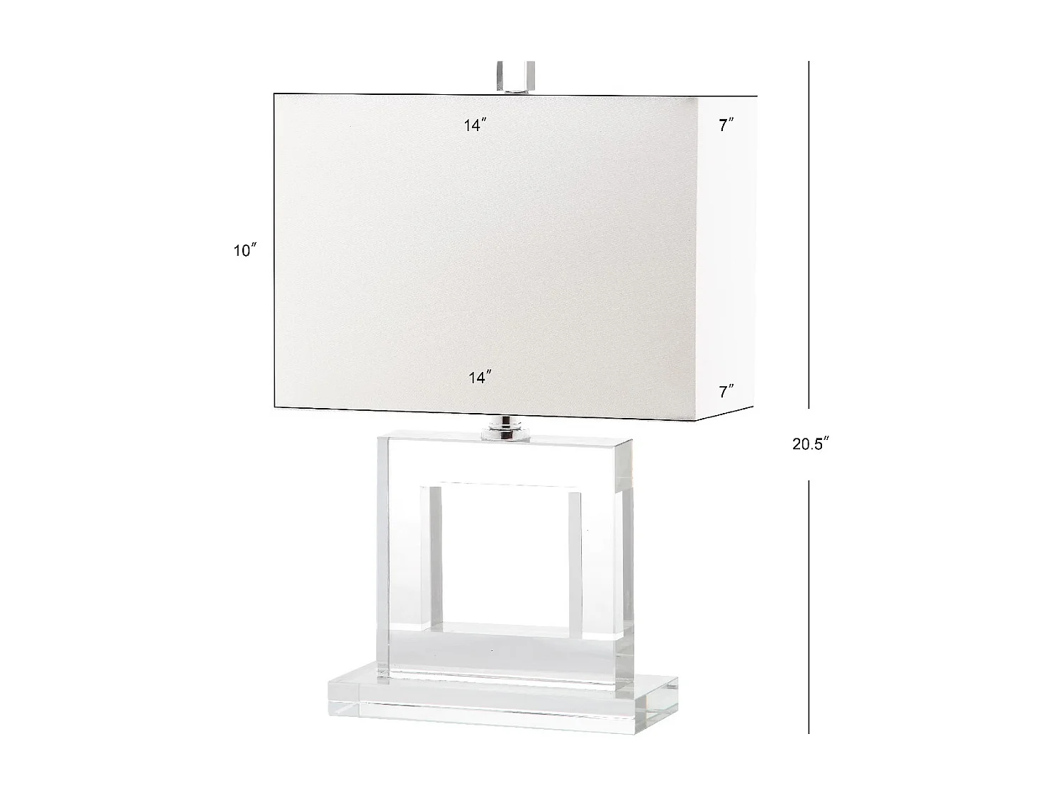 Lampe de table Clair 18 X 36 X 52.07 cm - Arleen