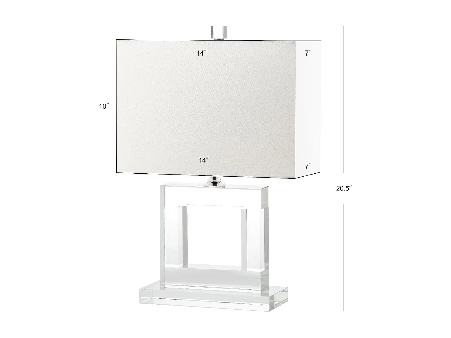 Lampe de table Clair 18 X 36 X 52.07 cm - Arleen