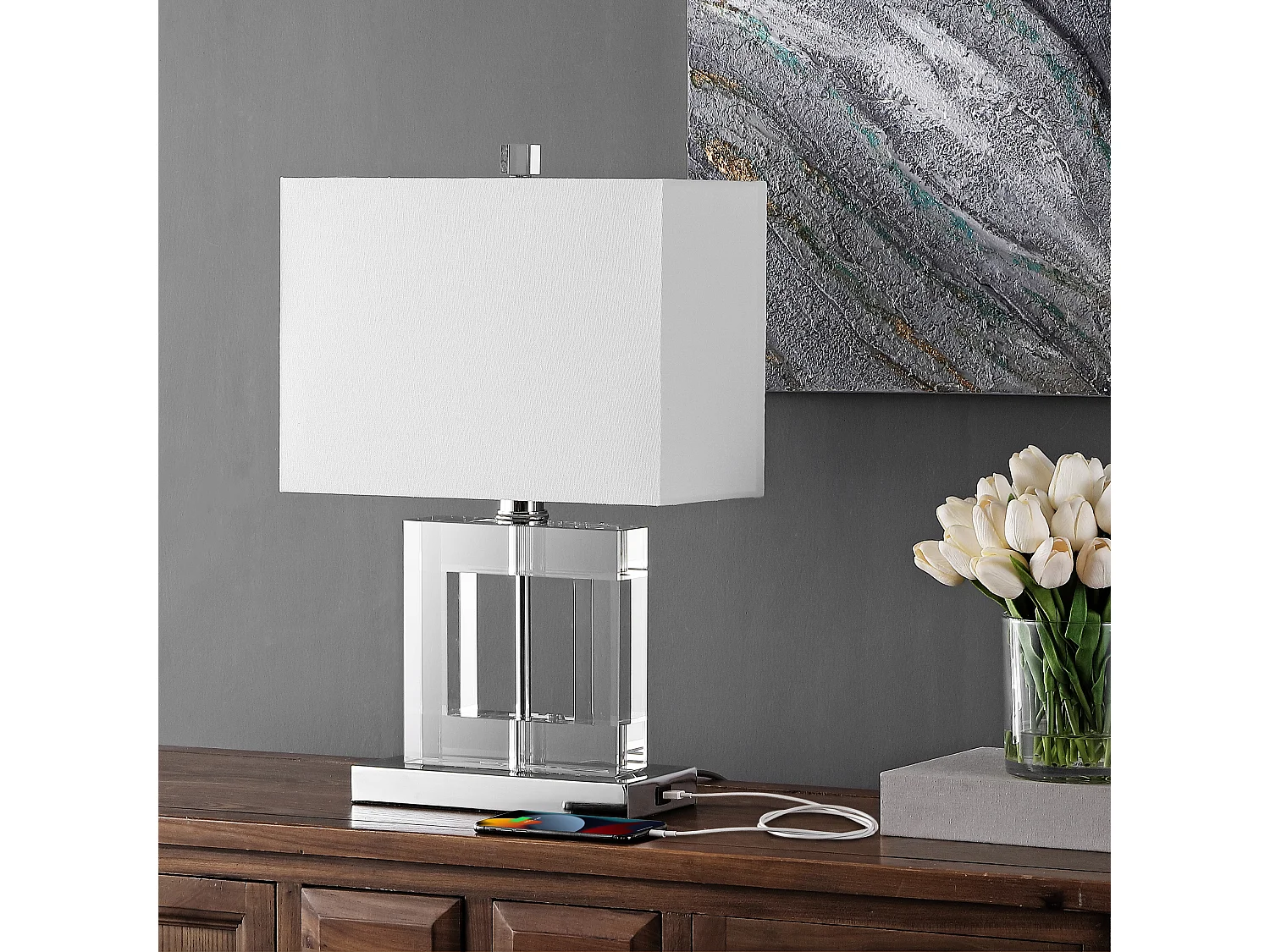 Lampe de table Clair 18 X 36 X 52.07 cm - Arleen