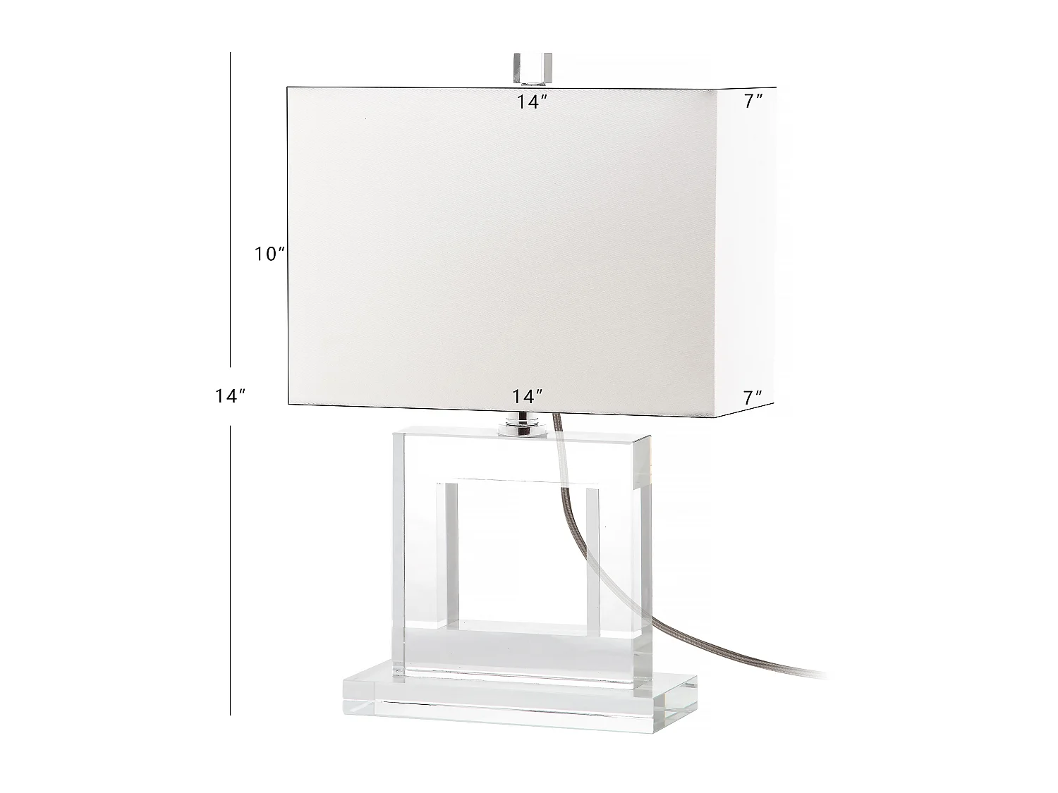 Lampe de table Clair 18 X 36 X 52.07 cm - Arleen