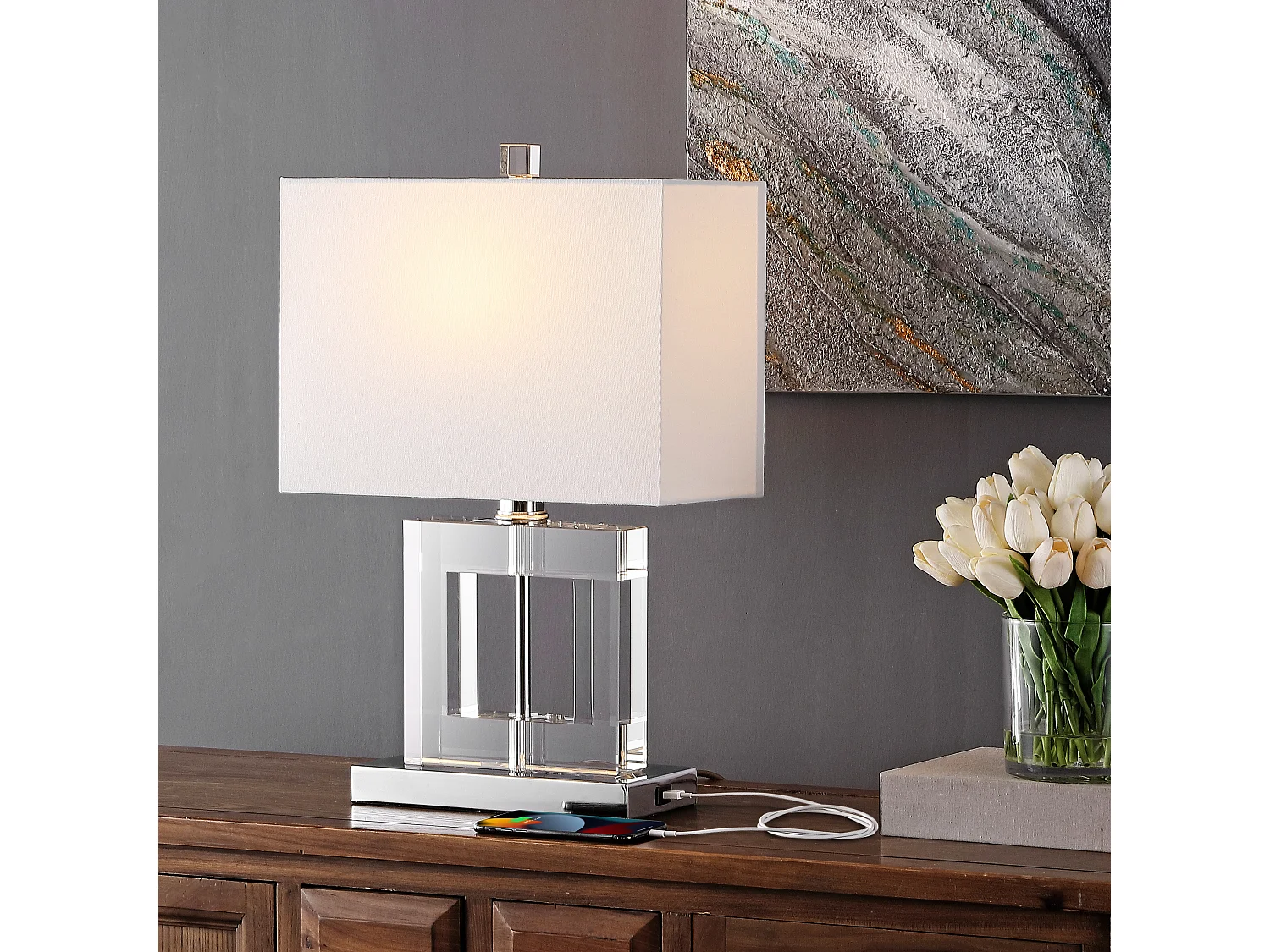 Lampe de table Clair 18 X 36 X 52.07 cm - Arleen