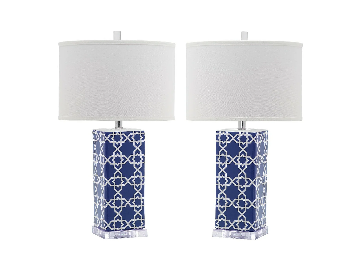 Lot de 2 Lampe de table Bleu marine 38 X 38 X 68.58 cm - Vilma