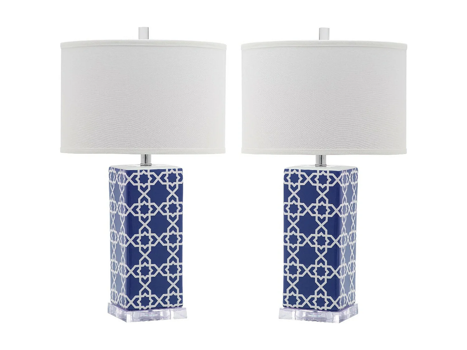 Lot de 2 Lampe de table Bleu marine 38 X 38 X 68.58 cm - Vilma