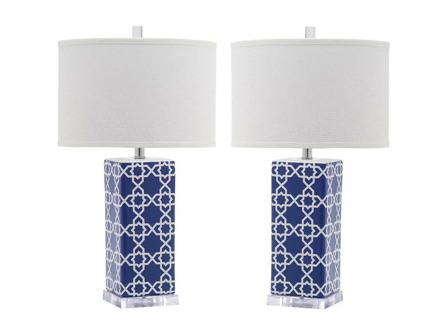 Lot de 2 Lampe de table Bleu marine 38 X 38 X 68.58 cm - Vilma