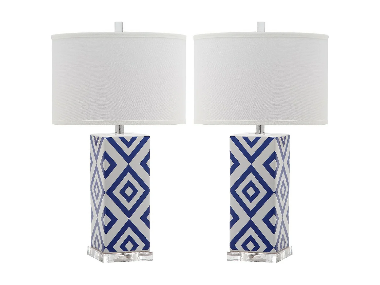 Lot de 2 Lampe de table Bleu marine 38 X 38 X 68.58 cm - Felice