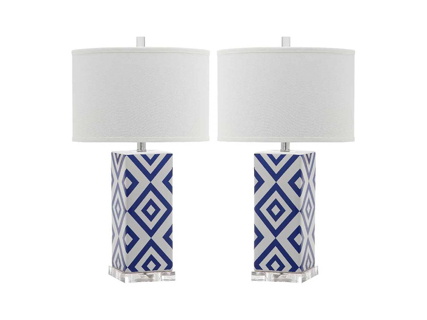 Lot de 2 Lampe de table Bleu marine 38 X 38 X 68.58 cm - Felice