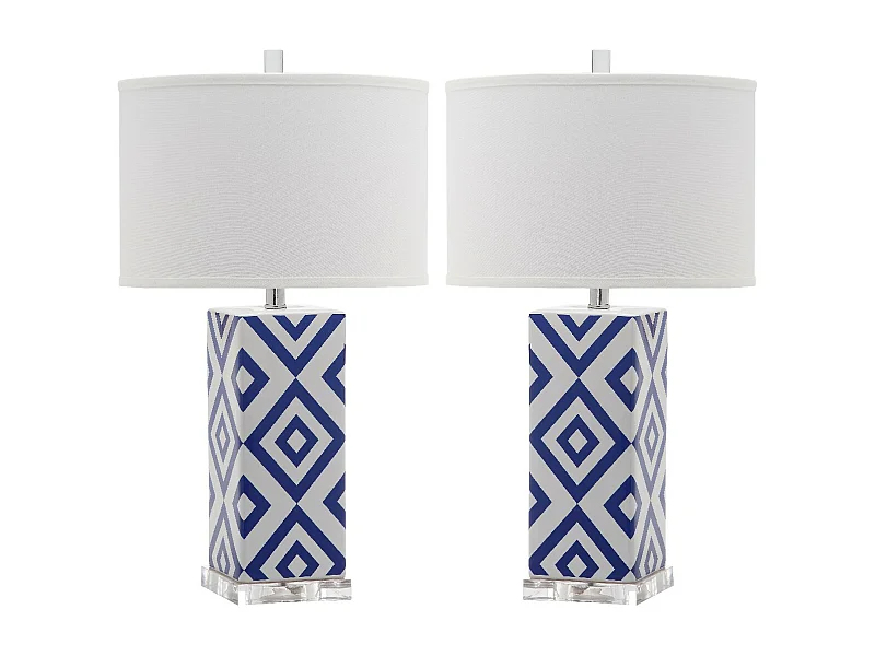 Lot de 2 Lampe de table Bleu marine 38 X 38 X 68.58 cm - Felice