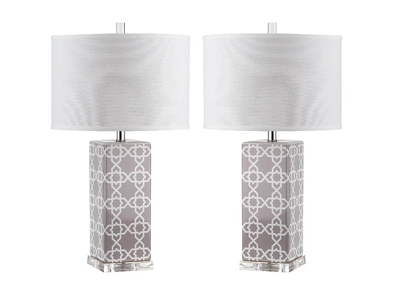Lot de 2 Lampe de table Gris 38 X 38 X 68.58 cm - Vilma