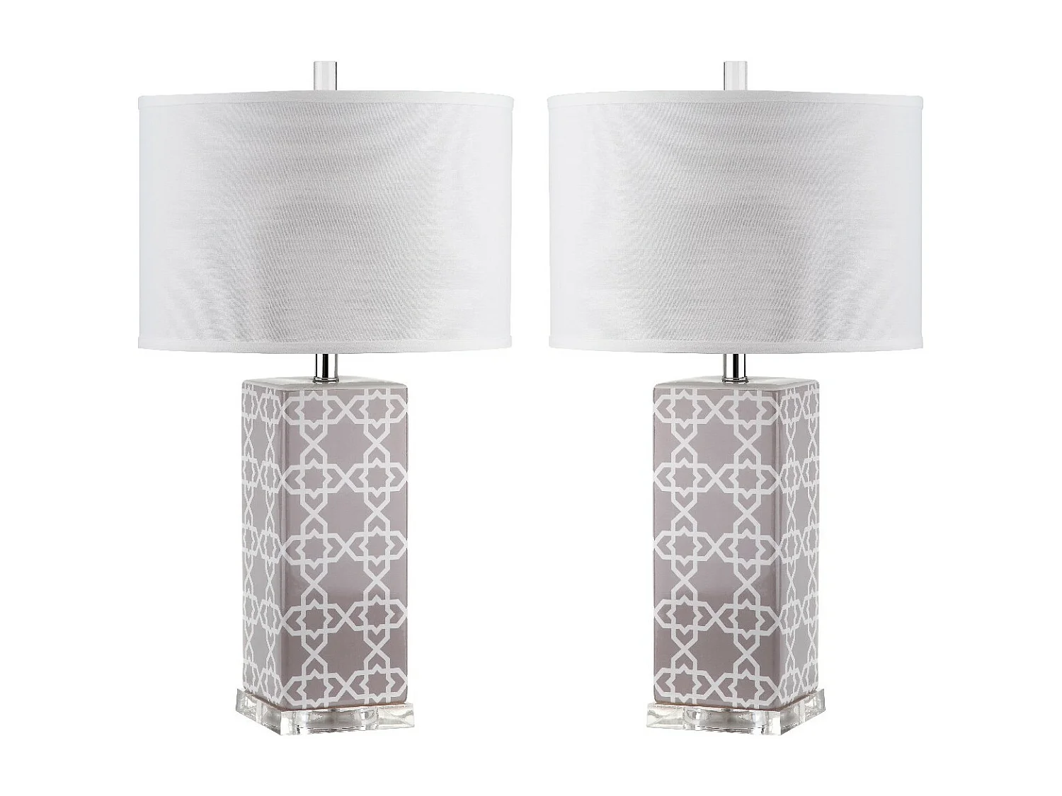 Lot de 2 Lampe de table Gris 38 X 38 X 68.58 cm - Vilma