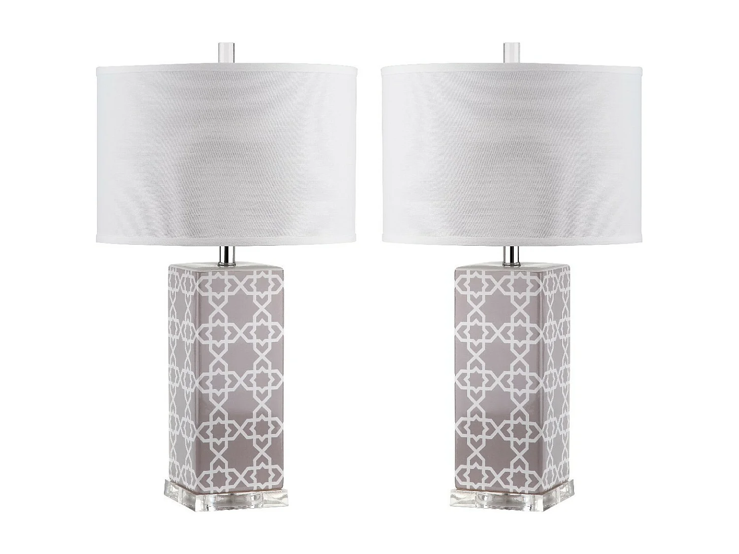 Lot de 2 Lampe de table Gris 38 X 38 X 68.58 cm - Vilma